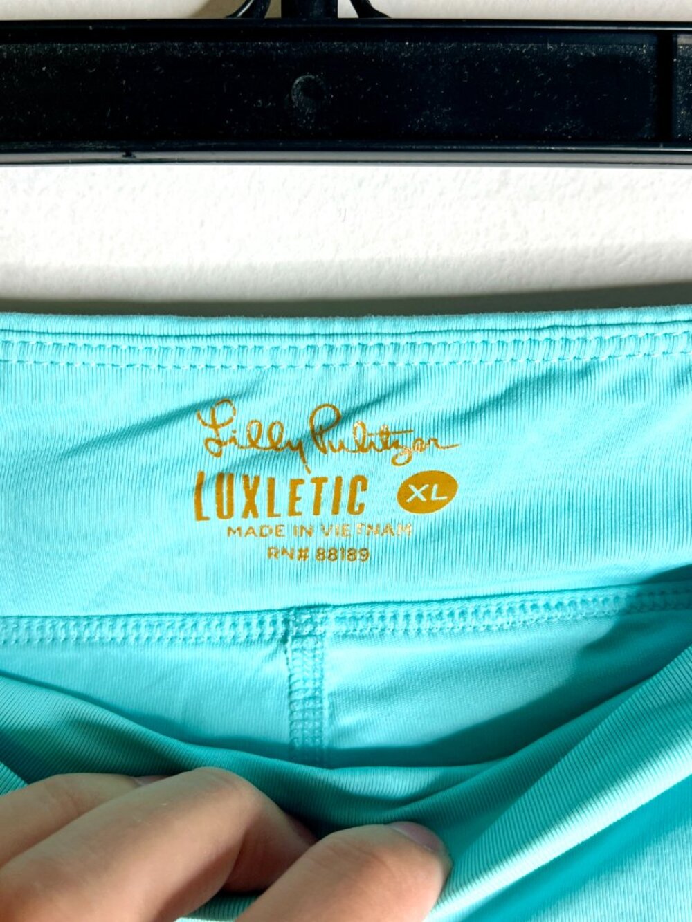 Lilly Pulitzer Luxletic Lela Skort Turquoise Athleisure Sport Outdoor Sz XL - Picture 4 of 5